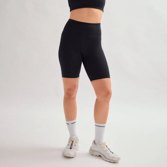 girlfriend collective Pants - NWT Girlfriend Collective Black High-Rise Bike Shorts Size Small